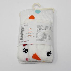 NWT Gymboree 6-12M Tights Cozy Cutie ivory fashion bottom snowman face